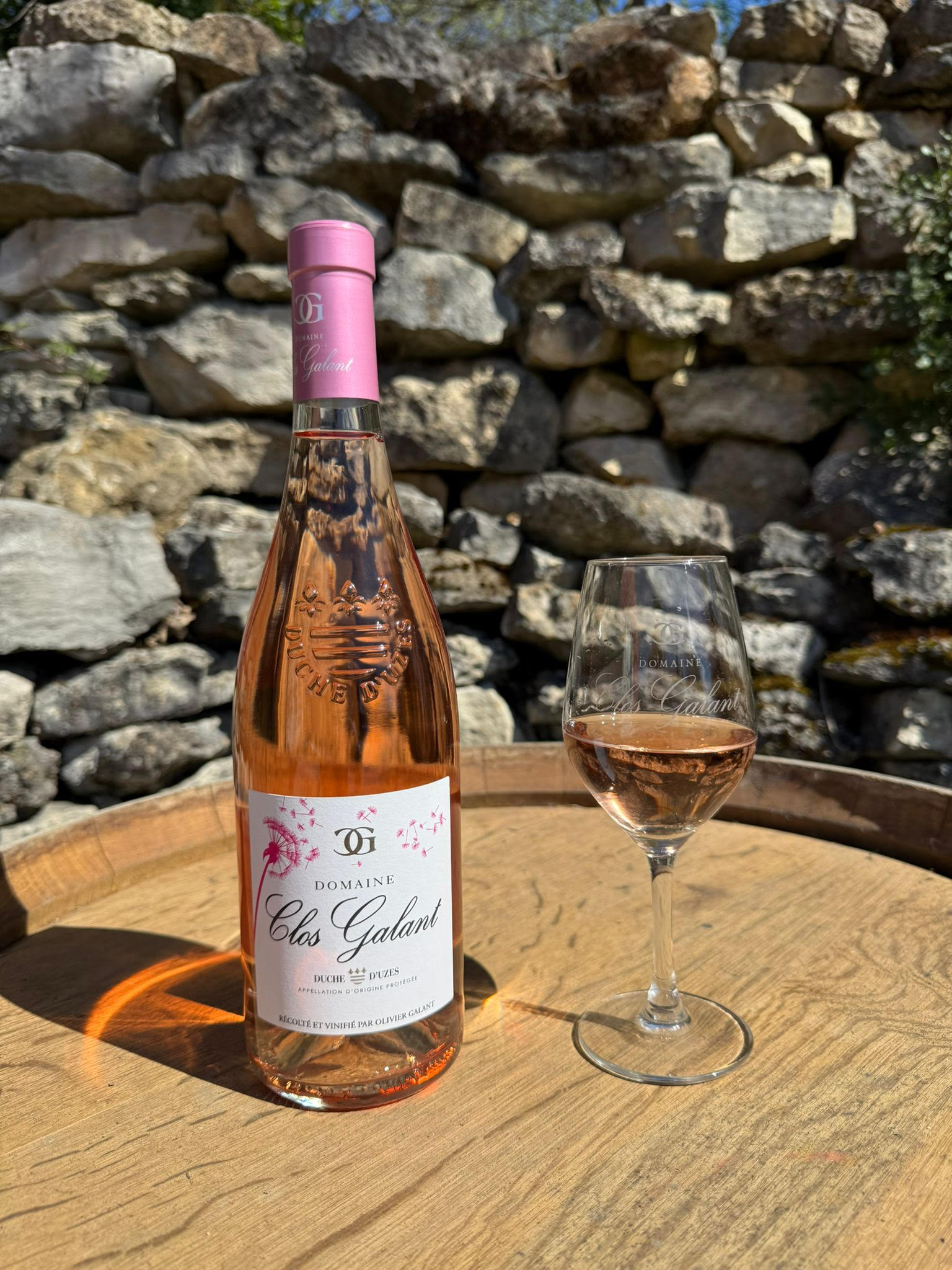Bouteille Cantagal, vin rosé AOP Duché d'Uzès du Clos Galant, Aubussargues