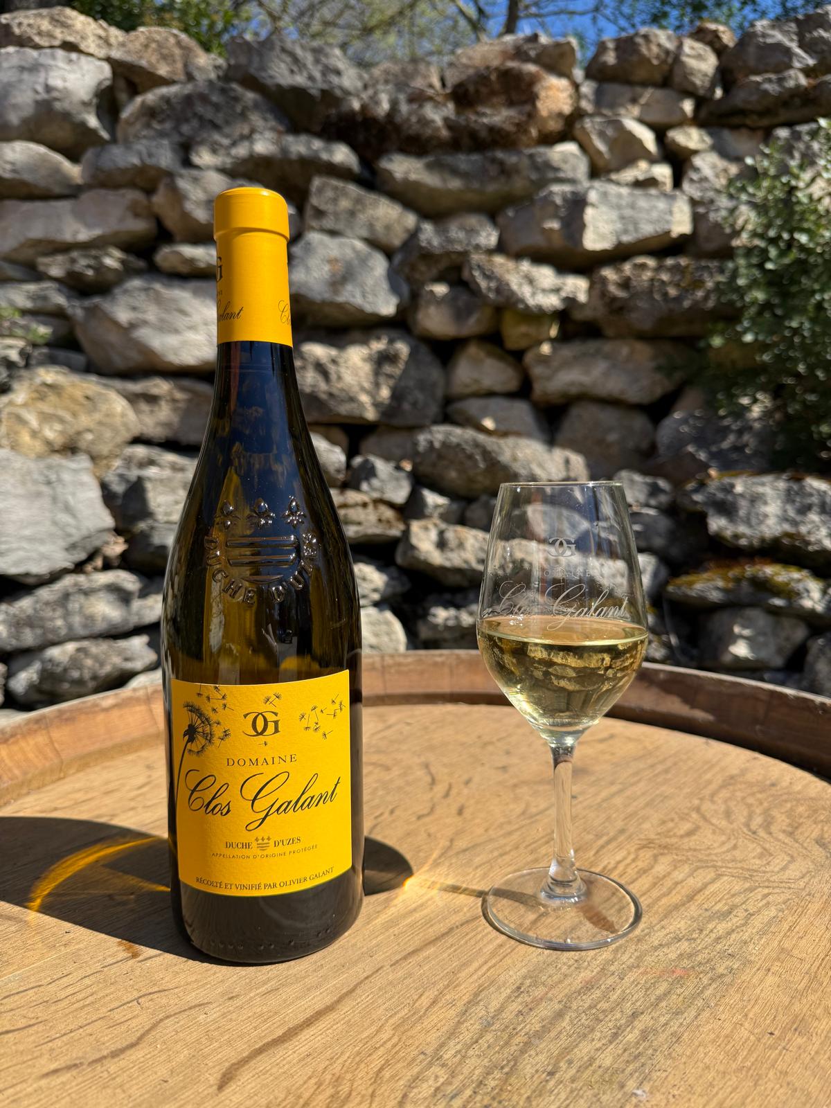 Bouteille Saint Peyre, vin blanc AOP Duché d'Uzès du Clos Galant, Aubussargues