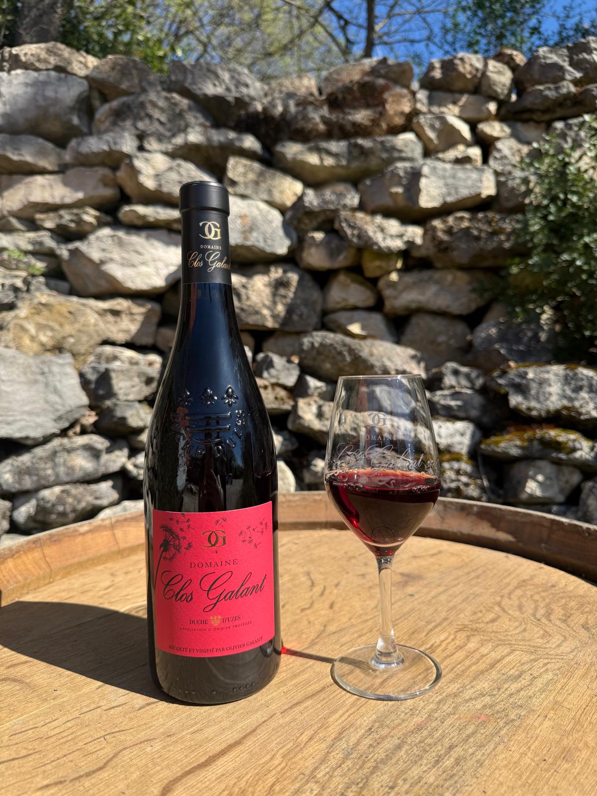 Bouteille Val d'Enfer, vin rouge AOP Duché d'Uzès du Clos Galant, Aubussargues